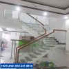 Lan can cầu thang tay vịn giả gỗ