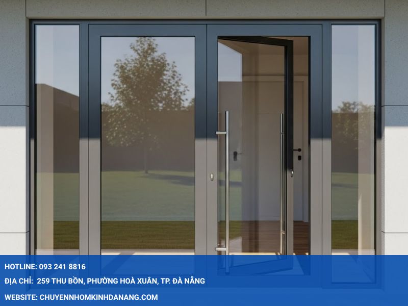 Cửa đi 2 cánh xếp trượt Xingfa Hưng Thịnh Đà Nẵng