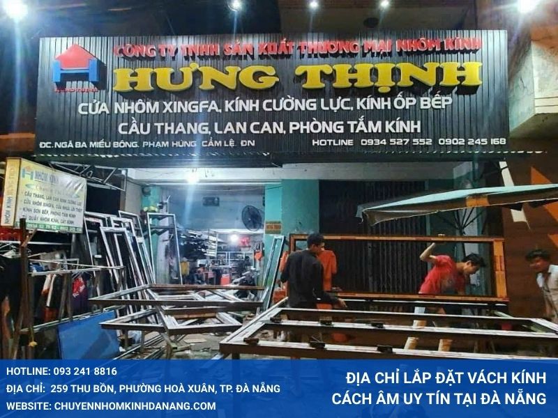 Địa chỉ lắp đặt vách kính cách âm uy tín tại Đà Nẵng