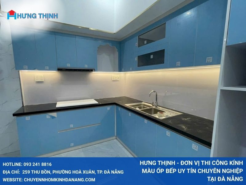 Hưng Thịnh - Đơn vị thi công kính màu ốp bếp uy tín chuyên nghiệp tại Đà Nẵng