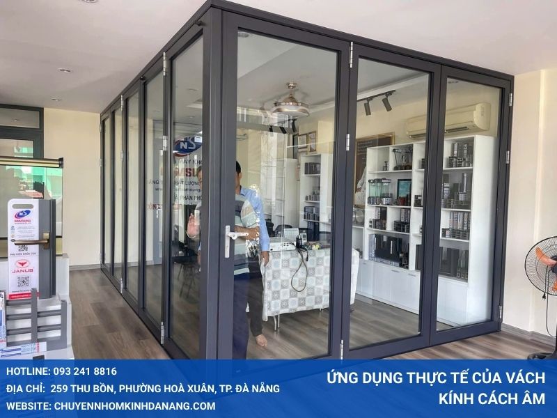 Ứng dụng thực tế của vách kính cách âm