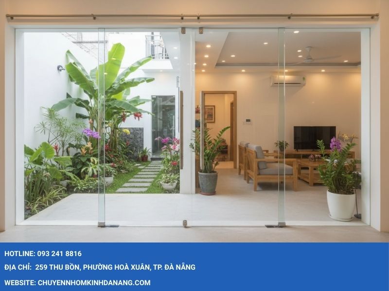 Cửa kính phi25 mở lùa Hưng Thịnh Đà Nẵng