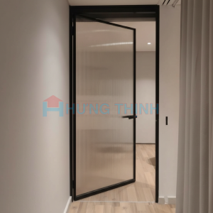 Hình thực tế Cửa 1 cánh nhôm slim mở quay