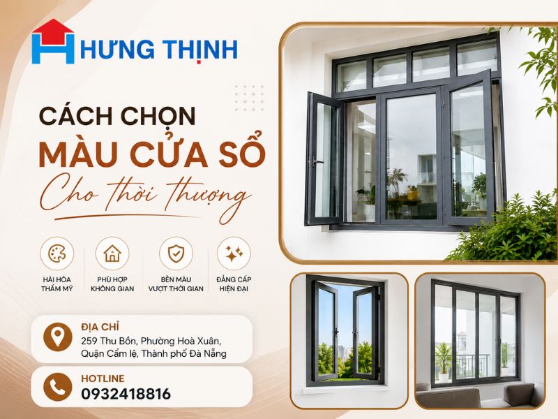 Cách chọn màu cửa sổ cho thời thượng