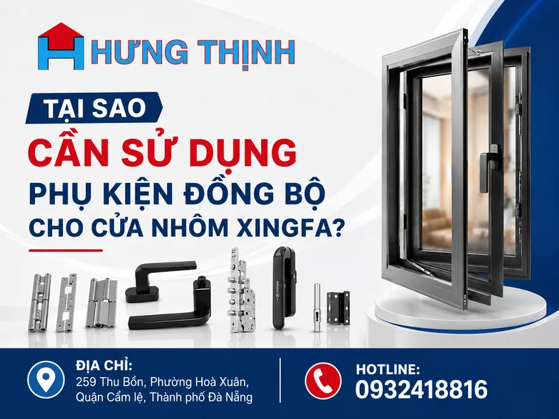 Cách chọn phụ kiện cửa nhôm Xingfa chất lượng