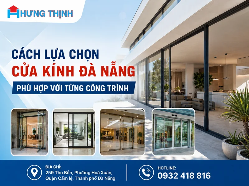 Cách lựa chọn cửa kính Đà Nẵng phù hợp với từng công trình