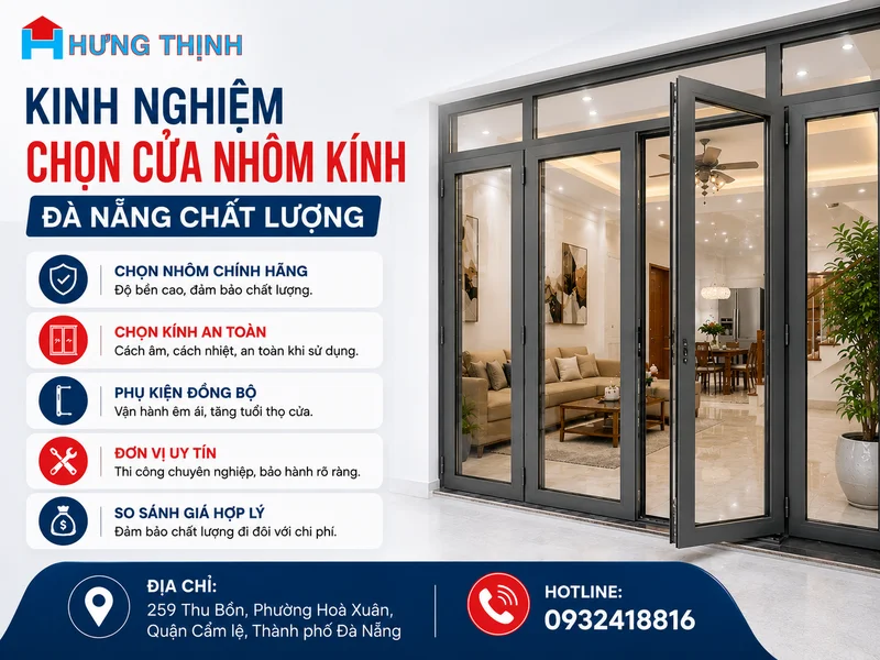 Kinh nghiệm chọn cửa nhôm kính Đà Nẵng chất lượng