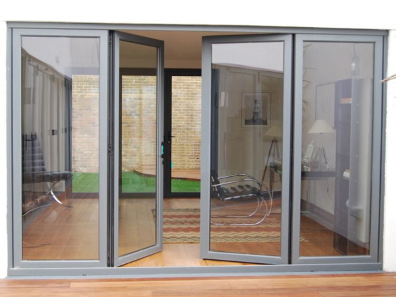 Mẫu cửa nhôm 4 cánh đẹp