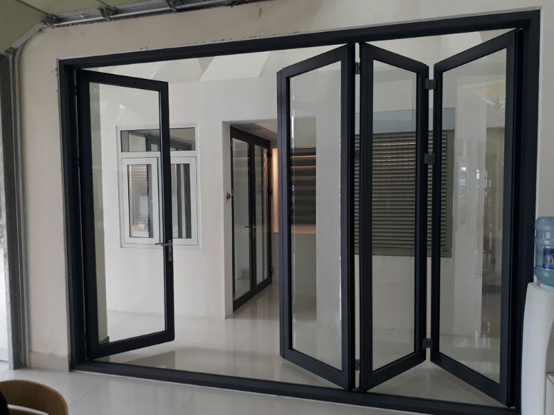Mẫu cửa nhôm 4 cánh đẹp