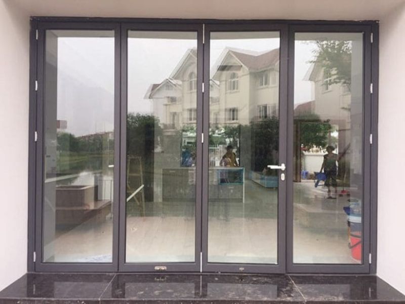 Mẫu cửa nhôm 4 cánh đẹp