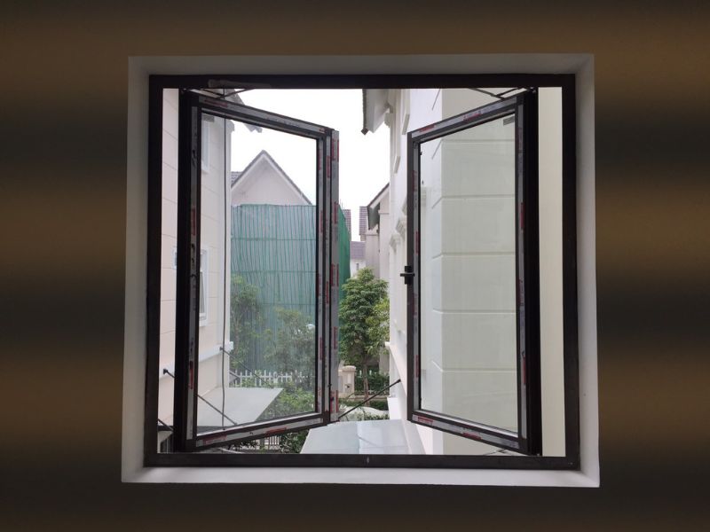 Mẫu cửa sổ nhôm kính 2 cánh