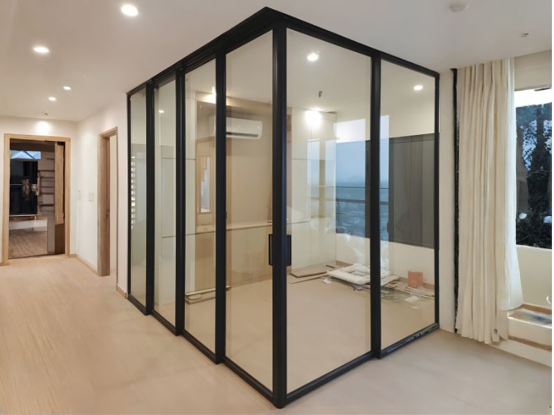 Mẫu vách nhôm kính đẹp