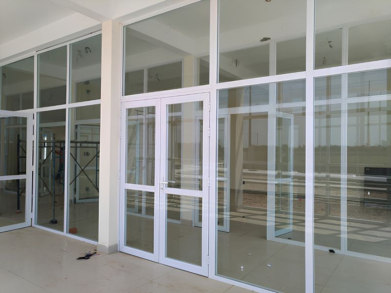 Mẫu vách nhôm kính đẹp