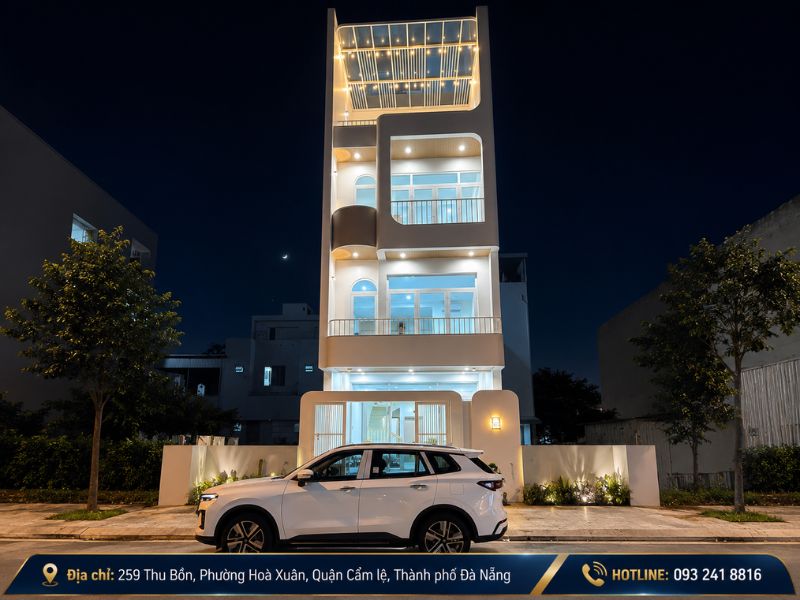 Thi công cửa kính cường lực Đà Nẵng nhà cao tầng