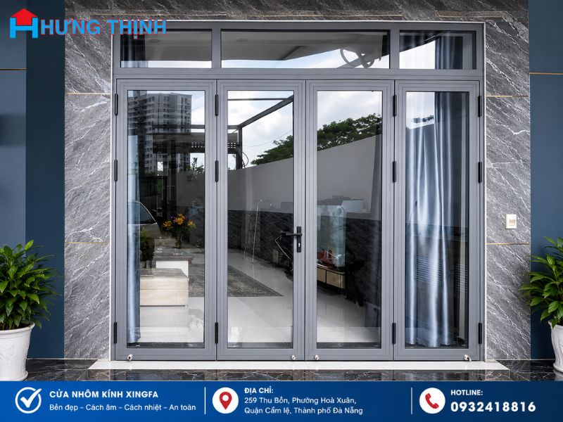 Thi công cửa nhôm kính Xingfa Hải Châu