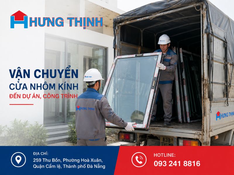 Quy trình thi công cửa nhôm kính​ - Vận chuyển