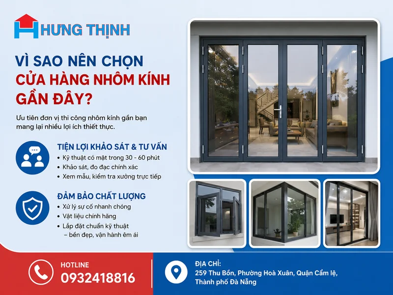 Vì sao nên chọn cửa hàng nhôm kính gần đây?