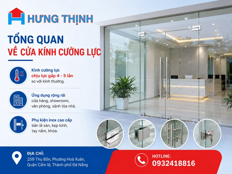 Tổng quan về cửa kính cường lực